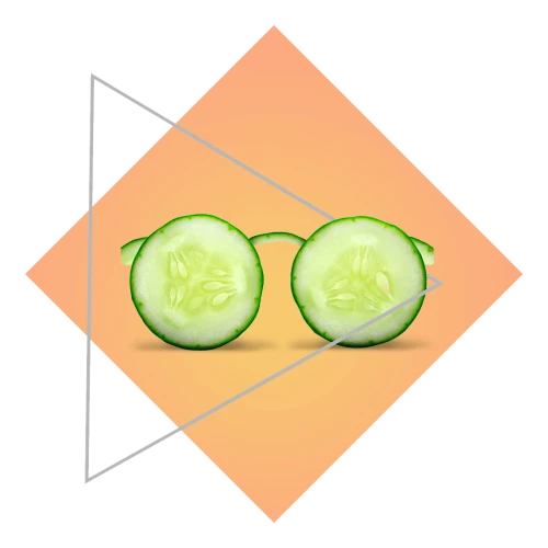 okulary-z-ogórka-na-pomarańczowym-tle okulary-z-ogórka-na-pomarańczowym-tle